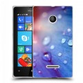 Дизайнерский пластиковый чехол для Microsoft Lumia 435 Абстракции Капли