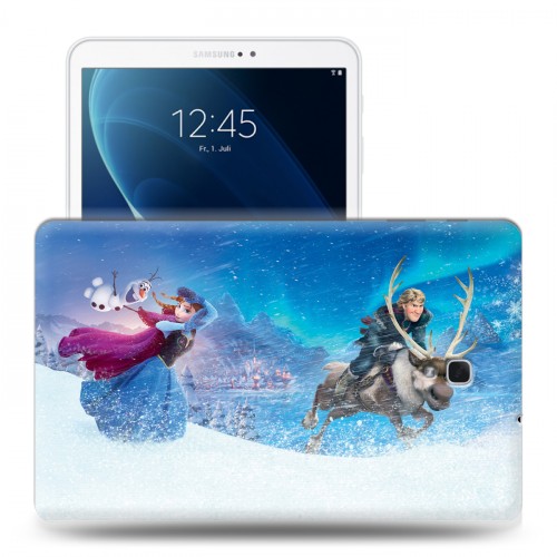 Дизайнерский силиконовый чехол для Samsung Galaxy Tab A 10.5 Холодное сердце