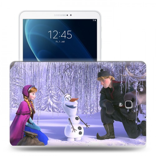 Дизайнерский силиконовый чехол для Samsung Galaxy Tab A 10.5 Холодное сердце