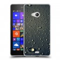 Дизайнерский пластиковый чехол для Microsoft Lumia 540 Абстракции Капли