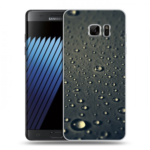 Дизайнерский пластиковый чехол для Samsung Galaxy Note 7 Абстракции Капли