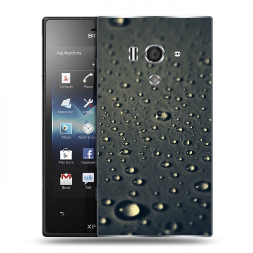 Дизайнерский пластиковый чехол для Sony Xperia acro S Абстракции Капли