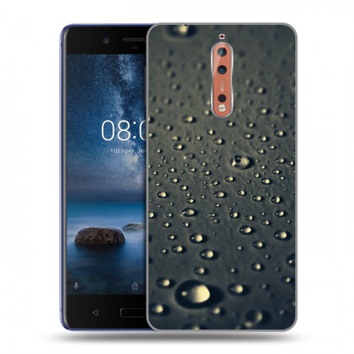 Дизайнерский пластиковый чехол для Nokia 8 Абстракции Капли