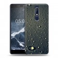 Дизайнерский пластиковый чехол для Nokia 5.1 Абстракции Капли