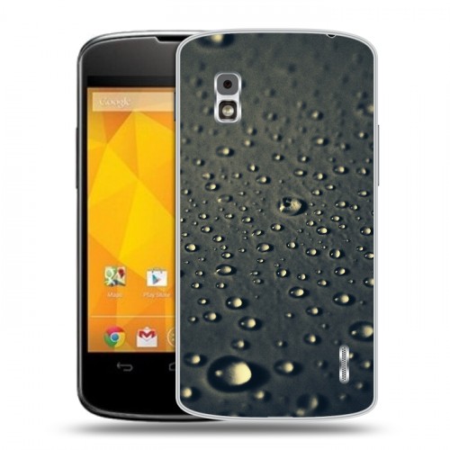 Дизайнерский пластиковый чехол для LG Google Nexus 4 Абстракции Капли