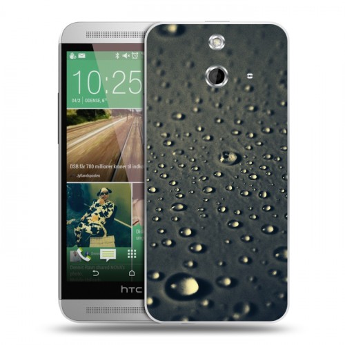 Дизайнерский пластиковый чехол для HTC One E8 Абстракции Капли