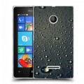 Дизайнерский пластиковый чехол для Microsoft Lumia 435 Абстракции Капли