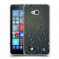 Дизайнерский пластиковый чехол для Microsoft Lumia 640 Абстракции Капли