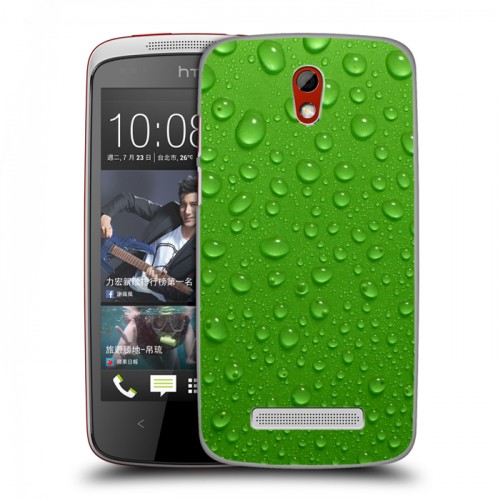 Дизайнерский пластиковый чехол для HTC Desire 500 Абстракции Капли