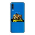 Полупрозрачный дизайнерский пластиковый чехол для Samsung Galaxy A50 прозрачный мадагаскар