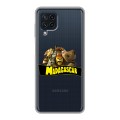 Полупрозрачный дизайнерский силиконовый чехол для Samsung Galaxy A22 прозрачный мадагаскар