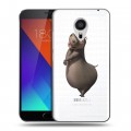 Полупрозрачный дизайнерский пластиковый чехол для Meizu MX5 прозрачный мадагаскар