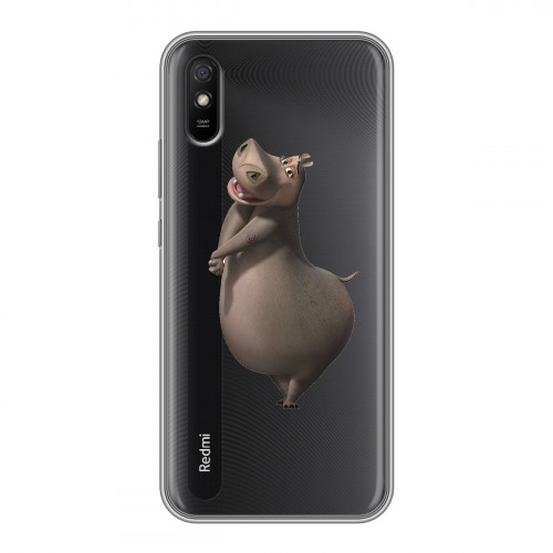 Полупрозрачный дизайнерский силиконовый чехол для Xiaomi RedMi 9A прозрачный мадагаскар