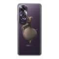 Полупрозрачный дизайнерский пластиковый чехол для OPPO A60 прозрачный мадагаскар