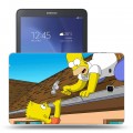 Дизайнерский силиконовый чехол для Samsung Galaxy Tab E 9.6 Симпсоны