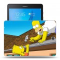 Дизайнерский силиконовый чехол для Samsung Galaxy Tab A 9.7 Симпсоны