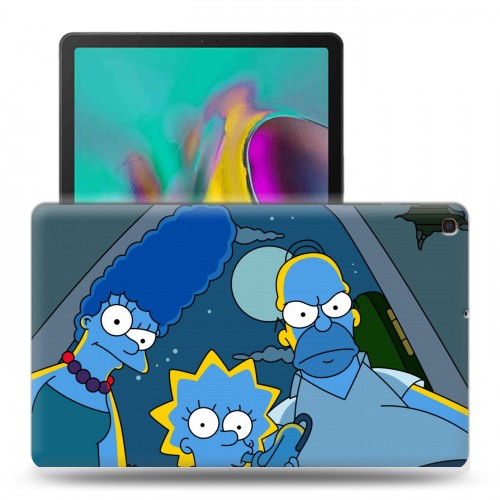 Дизайнерский пластиковый чехол для Samsung Galaxy Tab A 10.1 (2019) Симпсоны