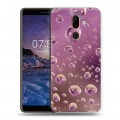 Дизайнерский пластиковый чехол для Nokia 7 Plus Абстракции Капли