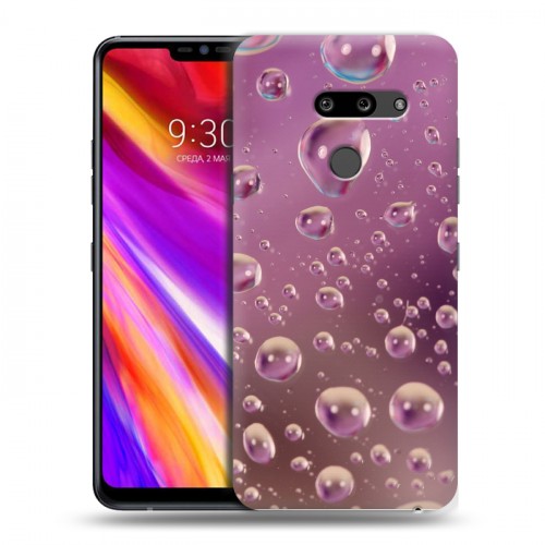 Дизайнерский пластиковый чехол для LG G8 ThinQ Абстракции Капли