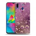 Дизайнерский пластиковый чехол для Samsung Galaxy M20 Абстракции Капли