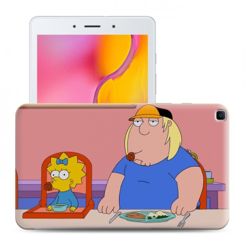 Дизайнерский силиконовый чехол для Samsung Galaxy Tab A 8.0 (2019) Симпсоны