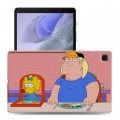 Дизайнерский силиконовый чехол для Samsung Galaxy Tab A7 lite Симпсоны