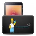 Дизайнерский силиконовый чехол для Samsung Galaxy Tab A 8.0 (2017) Симпсоны