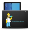 Дизайнерский силиконовый чехол для Huawei MediaPad T5 Симпсоны
