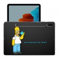 Дизайнерский силиконовый чехол для Samsung Galaxy Tab S7 Симпсоны