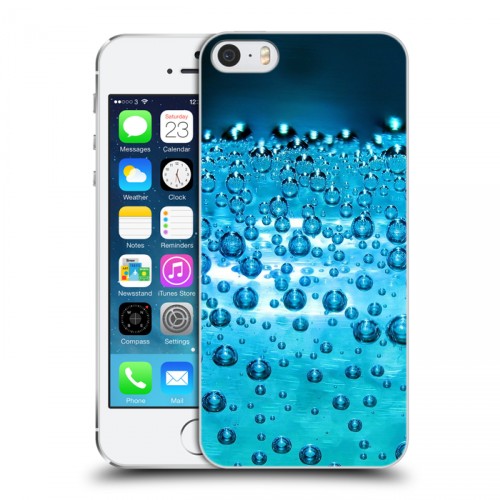 Дизайнерский пластиковый чехол для Iphone 5s Абстракции Капли