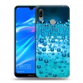 Дизайнерский пластиковый чехол для Huawei Y6 (2019) Абстракции Капли