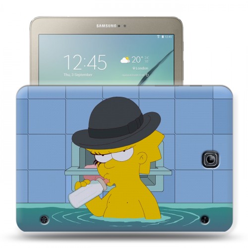 Дизайнерский силиконовый чехол для Samsung Galaxy Tab S2 8.0 Симпсоны