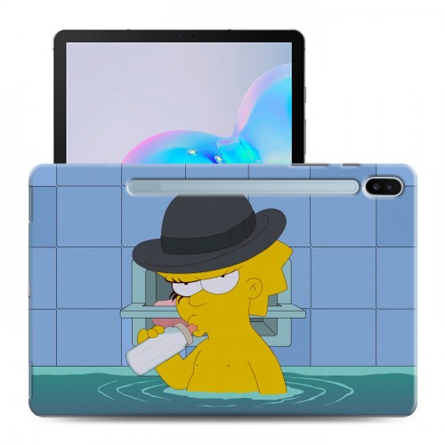 Дизайнерский пластиковый чехол для Samsung Galaxy Tab S6 Симпсоны