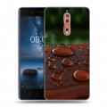 Дизайнерский пластиковый чехол для Nokia 8 Абстракции Капли