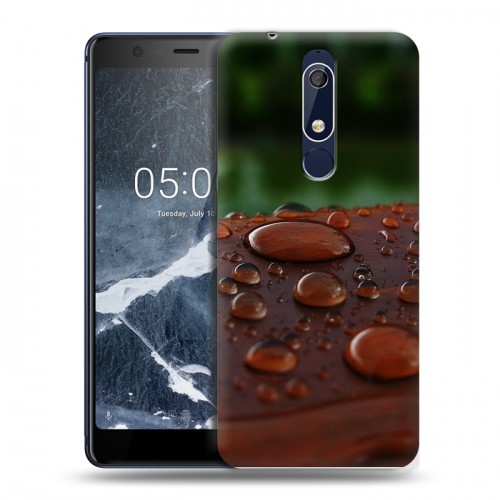 Дизайнерский пластиковый чехол для Nokia 5.1 Абстракции Капли