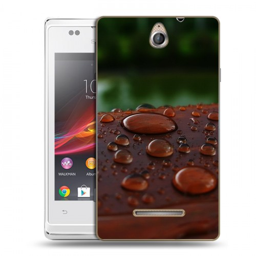 Дизайнерский пластиковый чехол для Sony Xperia E Абстракции Капли