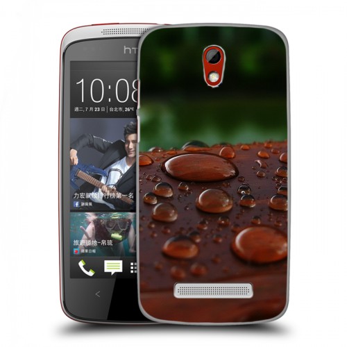 Дизайнерский пластиковый чехол для HTC Desire 500 Абстракции Капли