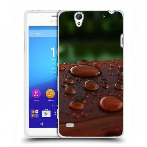 Дизайнерский пластиковый чехол для Sony Xperia C4 Абстракции Капли