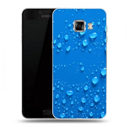 Дизайнерский пластиковый чехол для Samsung Galaxy C5 Абстракции Капли