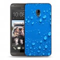 Дизайнерский пластиковый чехол для HTC Desire 700 Абстракции Капли