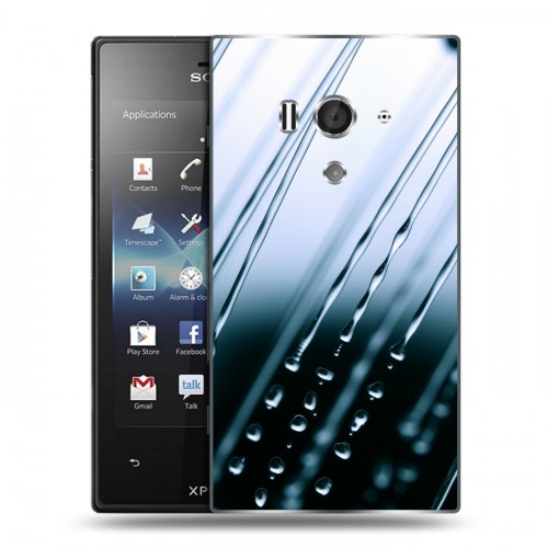 Дизайнерский пластиковый чехол для Sony Xperia acro S Абстракции Капли