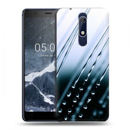 Дизайнерский пластиковый чехол для Nokia 5.1 Абстракции Капли