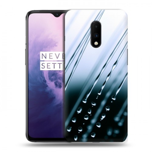 Дизайнерский пластиковый чехол для OnePlus 7 Абстракции Капли