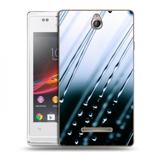 Дизайнерский пластиковый чехол для Sony Xperia E Абстракции Капли