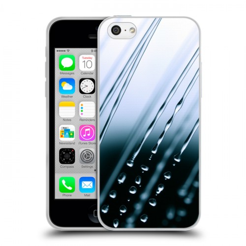 Дизайнерский пластиковый чехол для Iphone 5c Абстракции Капли