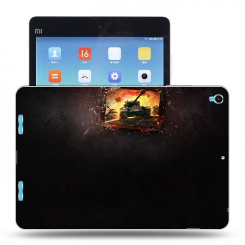 Дизайнерский силиконовый чехол для Xiaomi MiPad Танки