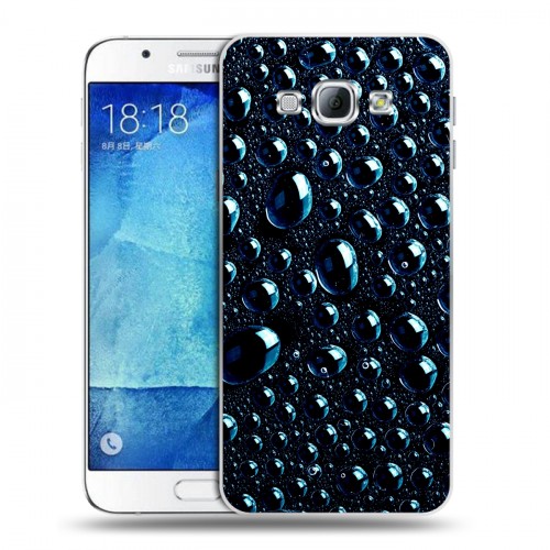 Дизайнерский пластиковый чехол для Samsung Galaxy A8 Абстракции Капли