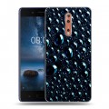 Дизайнерский пластиковый чехол для Nokia 8 Абстракции Капли