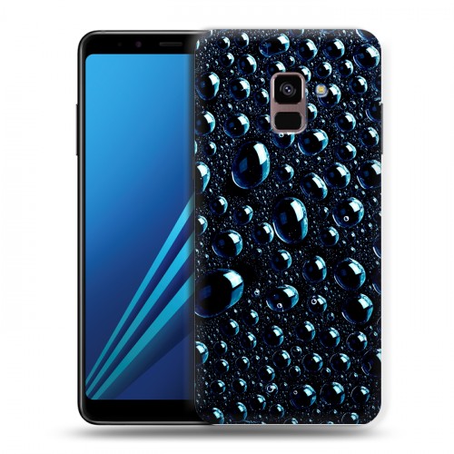 Дизайнерский пластиковый чехол для Samsung Galaxy A8 Plus (2018) Абстракции Капли