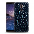 Дизайнерский пластиковый чехол для Nokia 7 Plus Абстракции Капли